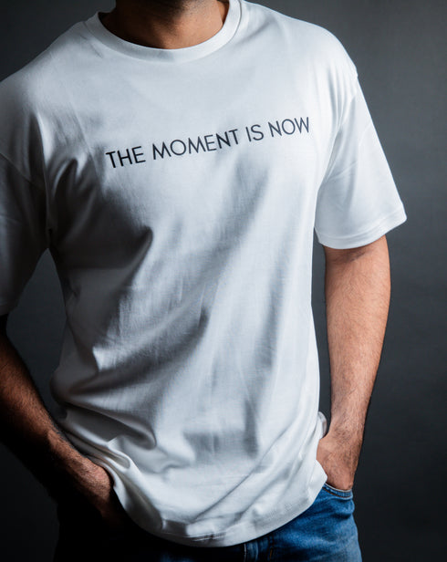 Oversized Tee - White - Printed