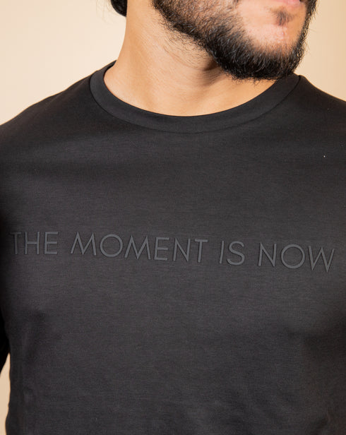 Oversized Tee - Black - Printed