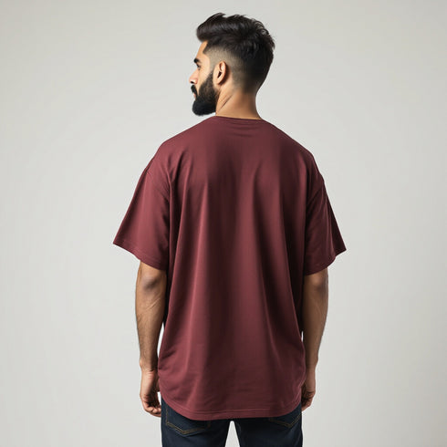 Maroon Oversized T-Shirt