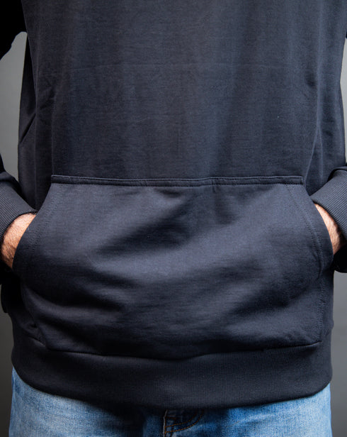 Everyday Eclipse - Oversized Minimal Black Hoodie