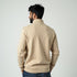 Beige Zipper Sweatshirt
